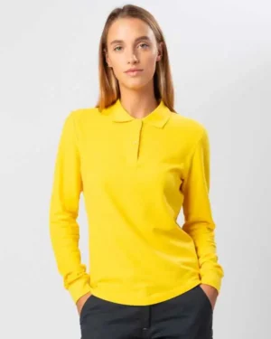 BSW210 Evolution Polo Women LS BS | Polo Donna | Manica lunga | 100% Cotone | 180 gr/m2