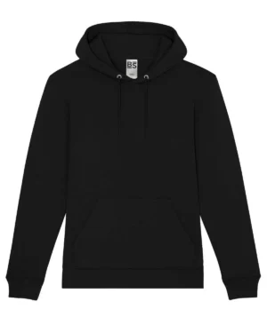 BS332 Outsider BS | Felpa con Cappuccio | Unisex (Uomo|Donna) | Tasca a Marsupio | 280 gr/m2 - BK-black, M