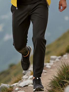 Karma Valento Pantalone Lungo Sportivo | Regolazione con Elastico | Tessuto Tecnico 95% Poliestere 5% Elastane | con Tasche laterali |  Elasticizzato | 300 gr/m2