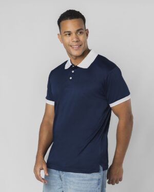21153 Polo Rebon Makito | Polo Uomo | Manica Corta | Tessuto Tecnico | Transpirante | 180 gr/m2