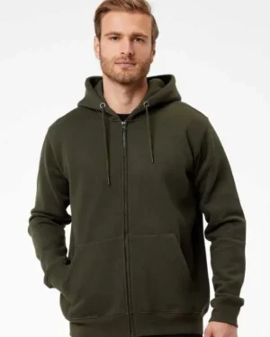 BS333 Vega Uomo Bs | Felpa Uomo con Cappuccio | con Zip | con Tasche | 280gr/m2