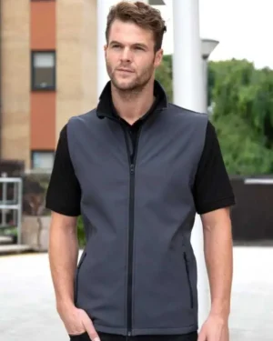 RER232M Smanicato Softshell Result | con Zip | con Tasche Laterali | 280 gr/m2