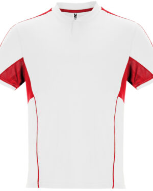 0346|0160 Boca Adulto Bianco+Rosso  | 2 Pezzi  | Completo Sportivo | T-Shirt + pantaloncino  | Traspirante  | Tessuto Tecnico | 140 gr/m2