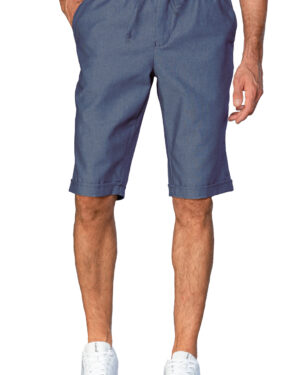 043677S Pantaloncino Slim Zip Isacco Jeans | 100% Cotone | Uomo | 2 Tasche Frontali + 1 Tasca Posteriore | Chiusura con Bottoni e Zip | 220 gr/m2