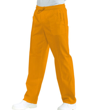 044013 Pantalone Isacco Albicocca | Unisex (uomo/Donna) | 2 Tasche Frontali + 1 Tasca Posteriore | Chiusura con Elastico e Cordino | 115 gr/m2