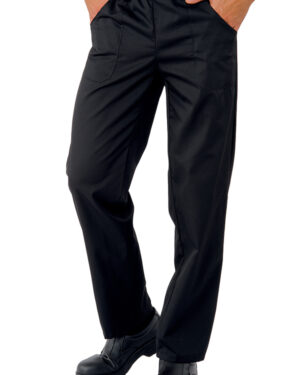 044079 Pantalaccio Super Stretch Isacco Nero | Unisex (Uomo/Donna) | 2 Tasche Frontali + 1 Tasca Posteriore | Chiusura con Elastico e Cordino | 210 gr/m2