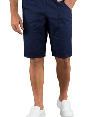 044602S Pantaloncino Short Isacco Blu | Uomo |  2 Tasche Frontali + 1 Tasca Posteriore | Chiusura con Elastico e Cordino | 195 gr/m2