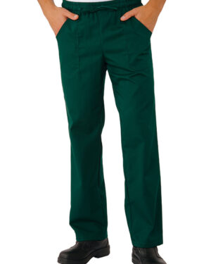 044604 Pantalone Isacco Verdino | Unisex (Uomo/Donna) | 2 Tasche Frontali + 1 Tasca Posteriore | Chiusura con Elastico e Cordino | 195 gr/m2