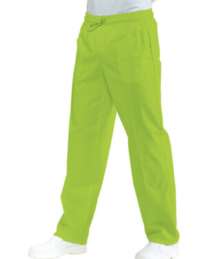 044626 Pantalone Isacco Mela | Unisex (Uomo/Donna) | 2 Tasche Frontali + 1 Tasca Posteriore | Chiusura con Elastico e Cordino | 195 gr/m2