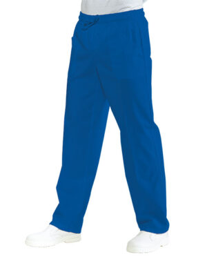 044706 Pantalone Isacco Blu Cina | Unisex (Uomo/Donna) | 2 Tasche Frontali + 1 Tasca Posteriore | Chiusura con Elastico e Cordino | 125 gr/m2