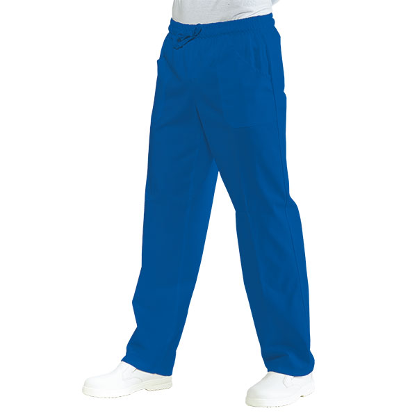 044706 Pantalone Isacco Blu Cina | Unisex (Uomo/Donna) | 2 Tasche Frontali + 1 Tasca Posteriore | Chiusura con Elastico e Cordino | 125 gr/m2