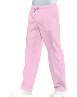 044723 Pantalone Isacco Rosa | Unisex (Uomo/Donna) | 2 Tasche Frontali + 1 Tasca Posteriore | Chiusura con Elastico e Cordino | 125 gr/m2