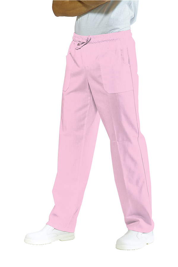 044723 Pantalone Isacco Rosa | Unisex (Uomo/Donna) | 2 Tasche Frontali + 1 Tasca Posteriore | Chiusura con Elastico e Cordino | 125 gr/m2