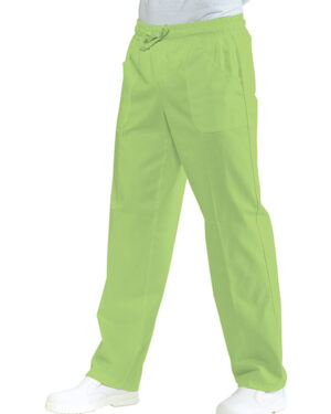 044726 Pantalone Isacco Mela | Unisex (Uomo/Donna) | 2 Tasche Frontali + 1 Tasca Posteriore | Chiusura con Elastico e Cordino | 115 gr/m2