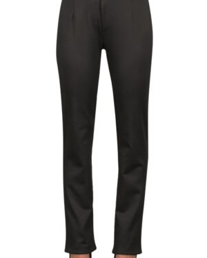 024291 Pantalone Trendy Jersey Milano Nero Isacco | Donna | Elasticizzato | Chiusura con Elastico | 285 gr/m2