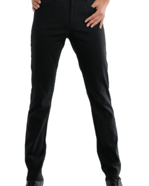 024851 Pantalone Margarita Super Stretch Nero Isacco | Donna | 97% Cotone | 2 Tasche Frontali + 2 Tasche Posteriori | Chiusura con Bottone | 210 gr/m2