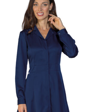 031602 Casacca Rivoli Tecnostretch Blu Isacco | Donna | Antimacchina | Bottoni a Pressione | 145 gr/m2