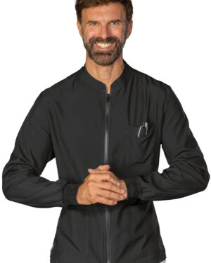 036201 Casacca Samarcanda Tecnostretch Nero Isacco | Unisex (Uomo/Donna) | Antimacchia | 145 gr/m2