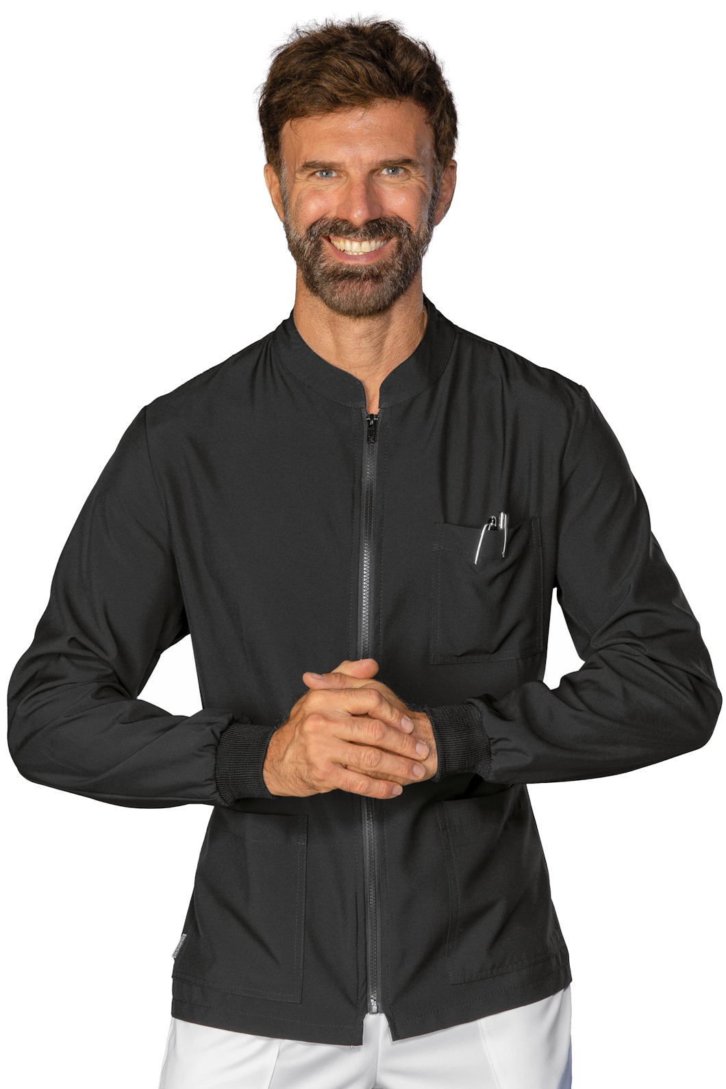 036201 Casacca Samarcanda Tecnostretch Nero Isacco | Unisex (Uomo/Donna) | Antimacchia | 145 gr/m2
