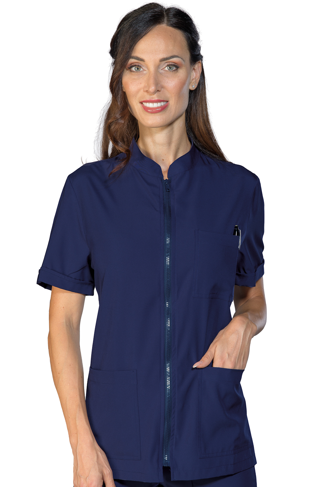 036202 Casacca Samarcanda Tecnostretch Blu Isacco | Unisex (Uomo/Donna) | Antimacchia | 145 gr/m2 - immagine 2
