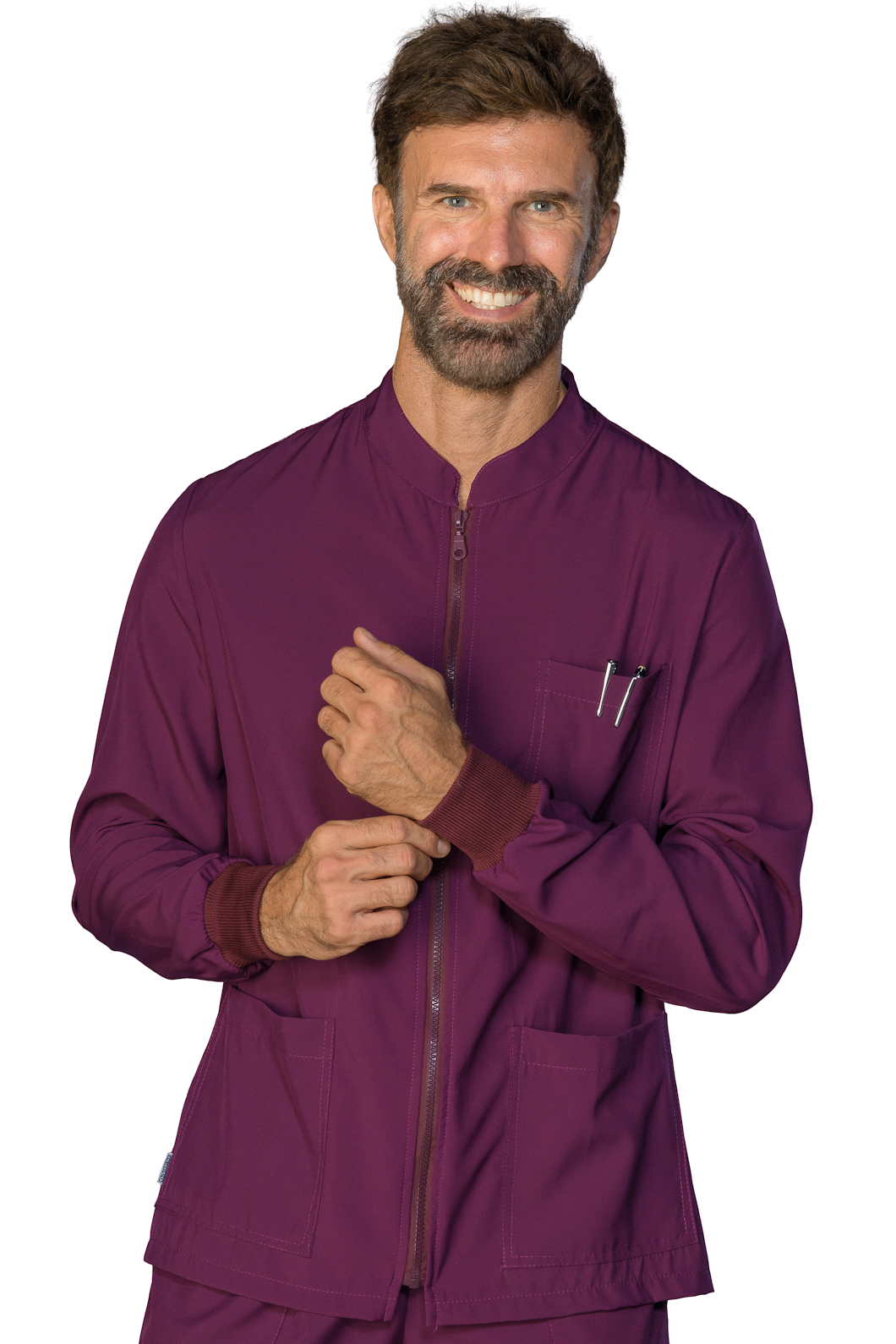 036209 Casacca Samarcanda Tecnostretch Porpora Isacco | Unisex (Uomo/Donna) | Antimacchia | 145 gr/m2 - immagine 3