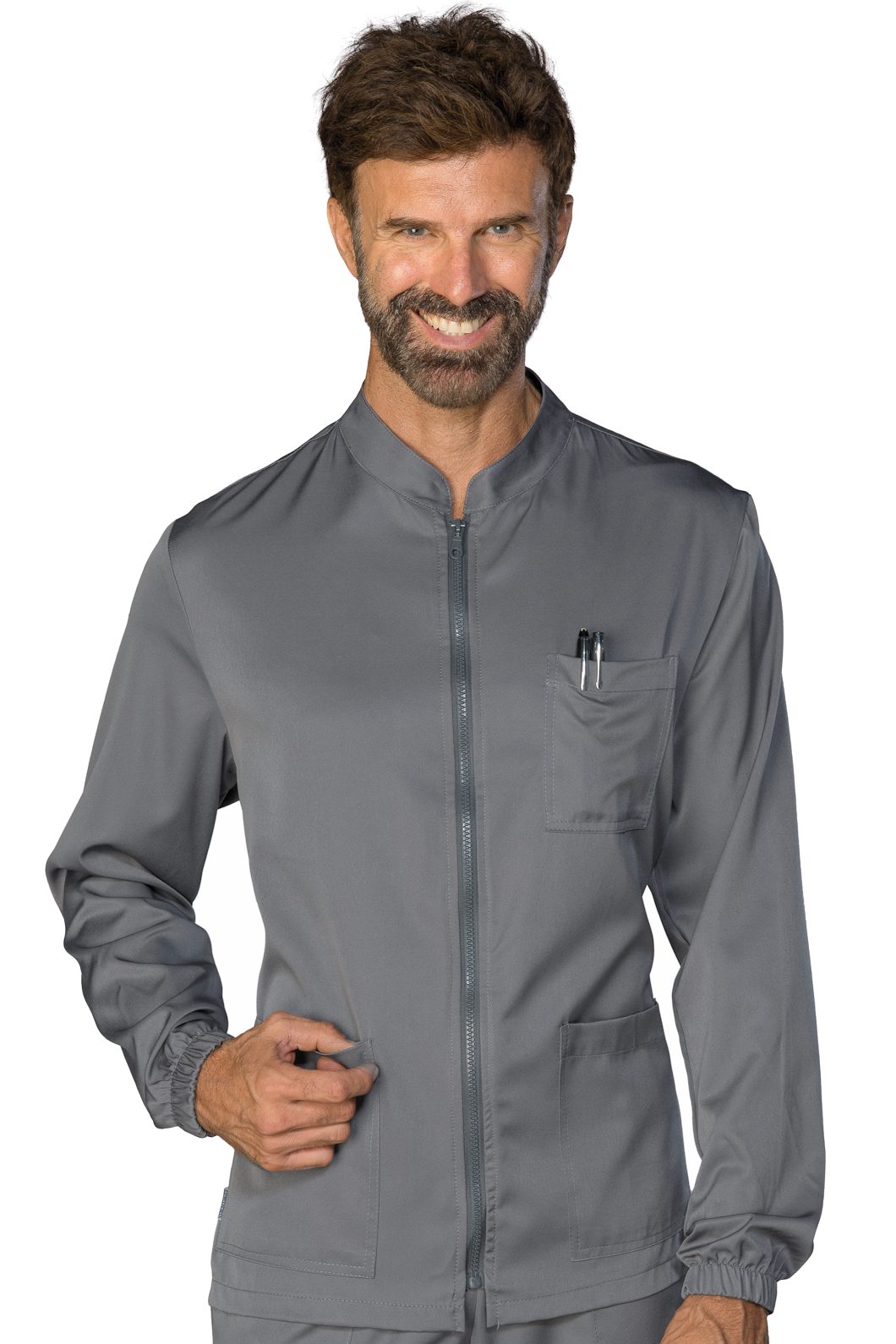 036212 Casacca Samarcanda Tecnostretch Grigio Isacco | Unisex (Uomo/Donna) | Antimacchia | 145 gr/m2