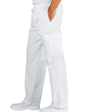 044110 Pantachef  Nero Isacco | Unisex (Uomo/Donna) | Multitasche | Chiusura con Elastico e Cordino | 190 gr/m2