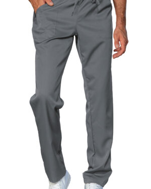 044112 Pantalaccio Tecnostretch Isacco Grigio | Unisex (Uomo/Donna) | 2 Tasche Frontali + 1 Tasca Posteriore | Chiusura con Elastico e Cordino | 145 gr/m2