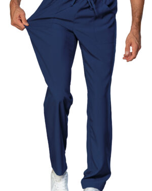 044122 Pantalaccio Tecnostretch Isacco Blu | Unisex (Uomo/Donna) | 2 Tasche Frontali + 1 Tasca Posteriore | Chiusura con Elastico e Cordino | 145 gr/m2