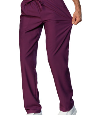 044129 Pantalaccio Tecnostretch Isacco Porpora | Unisex (Uomo/Donna) | 2 Tasche Frontali + 1 Tasca Posteriore | Chiusura con Elastico e Cordino | 145 gr/m2