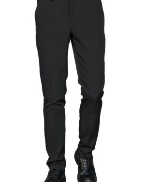 063611 Pantalone Seattle Super Stretch Nero Isacco | Unisex (Uomo/Donna) | Cintura Dietro con Elastico Extra Comoda | 2 Tasche Laterali + 1 Posteriore | Chiusura con Bottone | 200 gr/m2