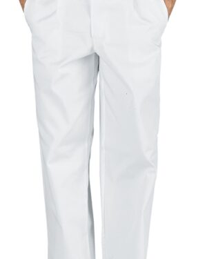 064200 Pantalone Lavoro Bianco Isacco | Uomo | 100% Cotone | 2 Tasche Laterali + 1 Posteriore | 210 gr/m2