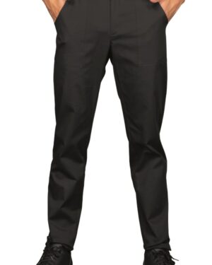 064601 Pantalone Vermont Super Stretch Nero Isacco | Uomo | 97% Cotone | Cintura Elastica in Spugna Tergisudore | 2 Tasche Frontali + 2 Tasche Posteriori | 210 gr/m2
