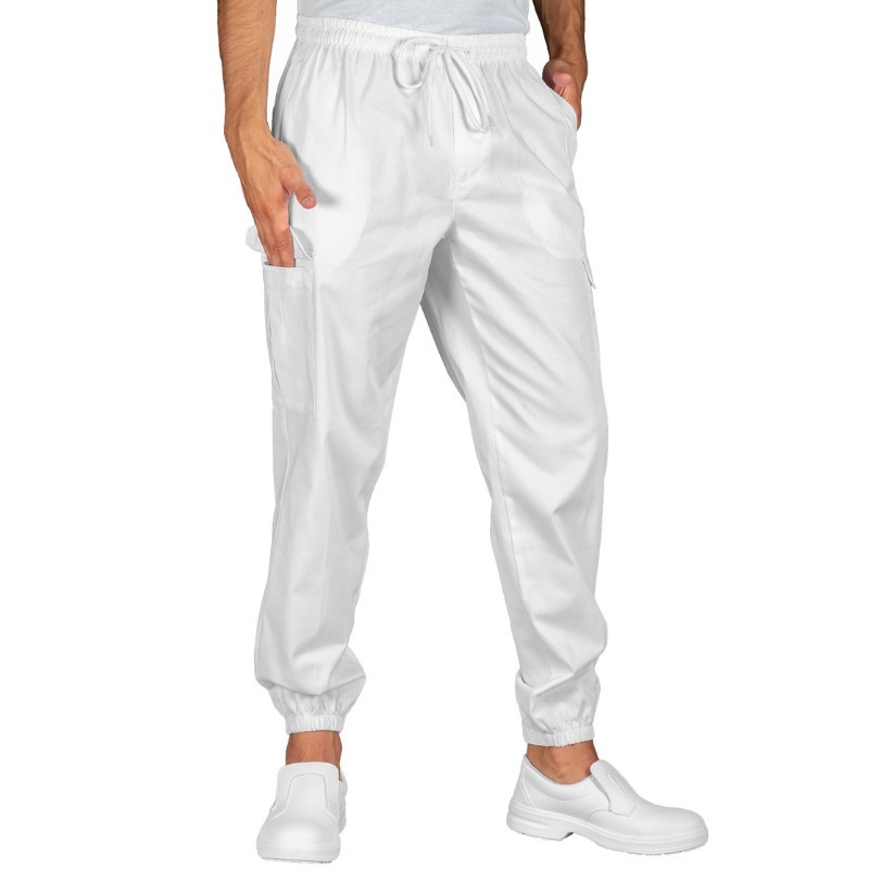 044110 Pantachef Nero Isacco | Unisex (Uomo/Donna) | Multitasche | Chiusura con Elastico e Cordino | 190 gr/m2 - immagine 2